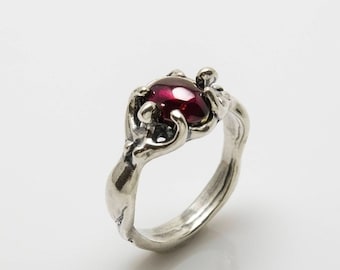 Earth Dreamer Goddess Ring in Sterling Silver