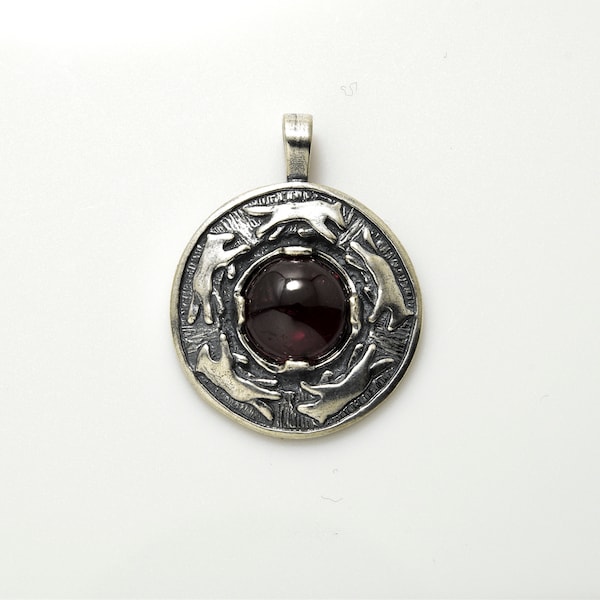 Wolf Dance Pendant in Sterling Silver