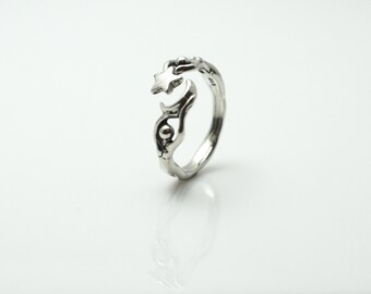 Moon Dancer Goddess Adjustable Ring in Sterling Silver