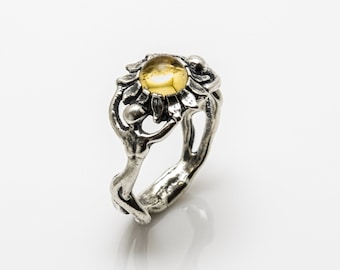Sun Dancer Goddess Ring  in  Sterling Silver