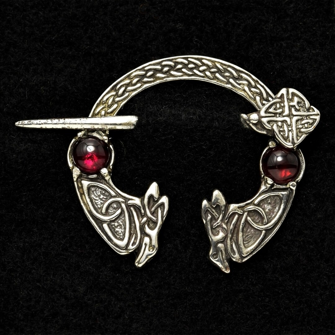 Raven Penannular Celtic Brooch - Etsy