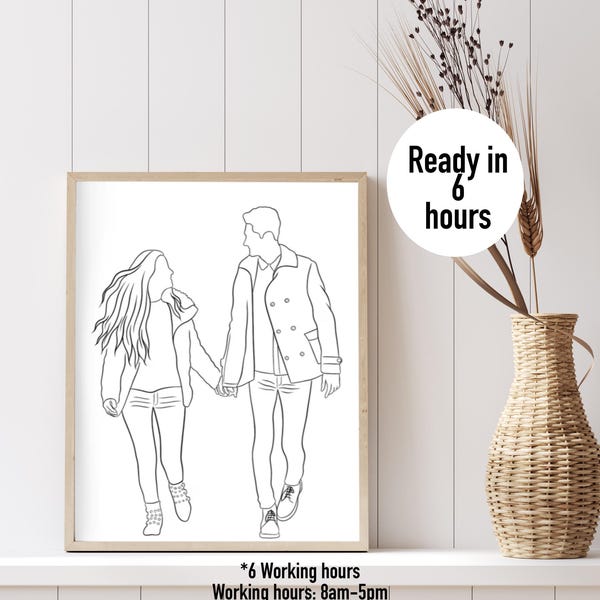 Custom Line Art Drawing Photo - Il L198 