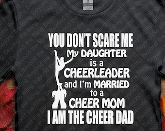 Cheer Dad Shirt: Fierce Cheerleader Daughter, Cheer Mom Wife