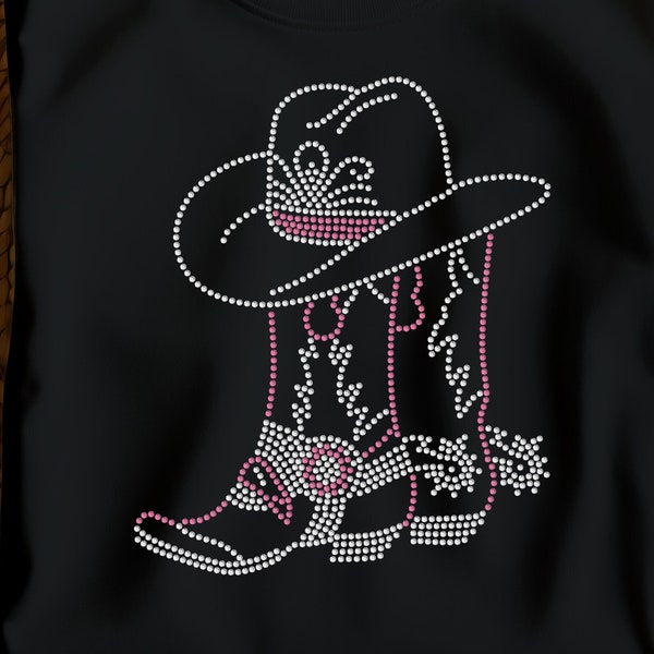 cowgirl bling shirt cowgirl hat bling shirt cowgirl boots bling shirt rhinestone cowgirl boots and hat shirt country girl bling shirt