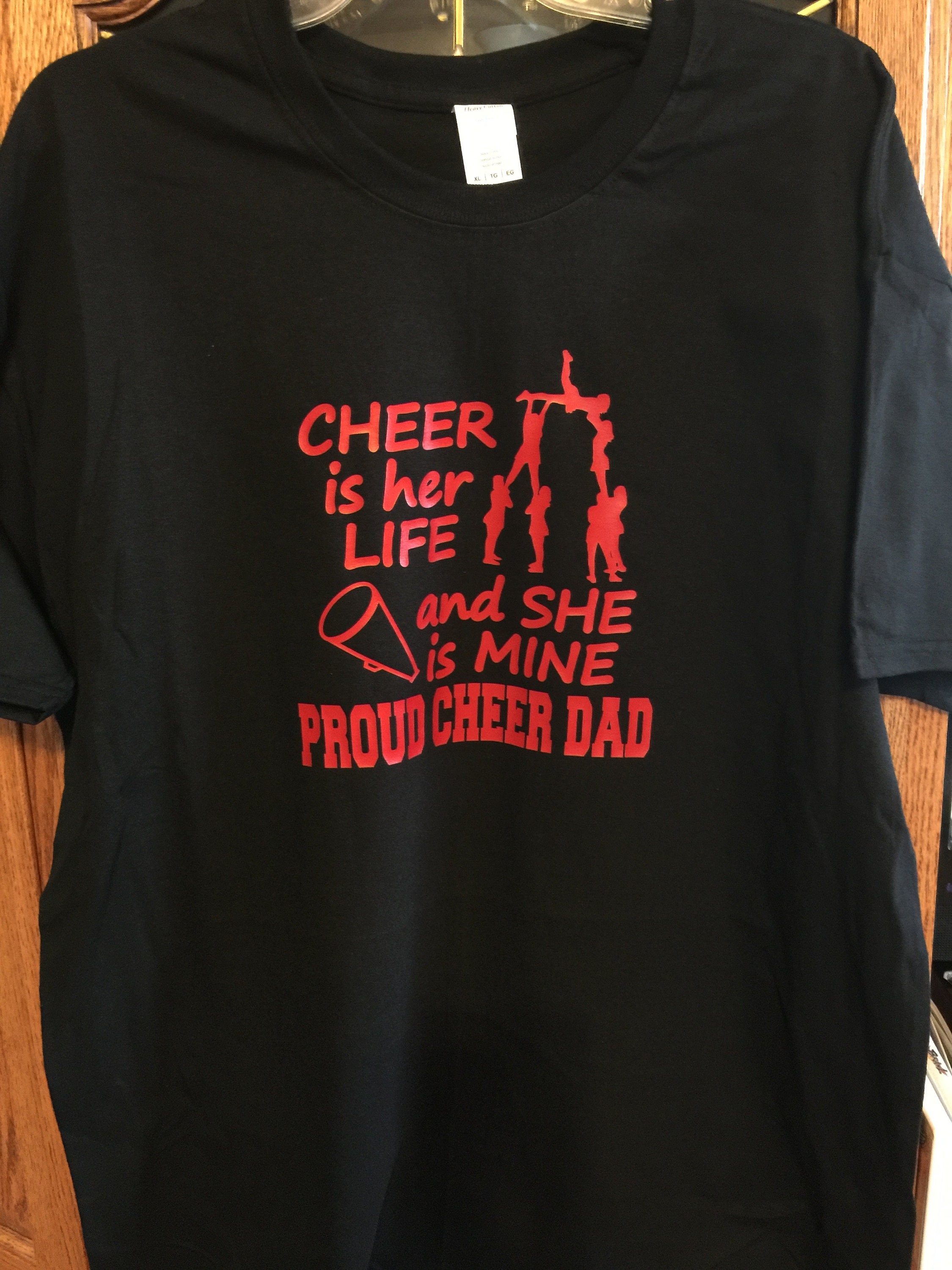 Cheer Dad Shirt Proud Cheer Dad Shirt Cheerleader Dad Shirt Cheer Life ...