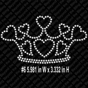 Rhinestone Crown Template Bling Crown Template Rhinestone Instant ...