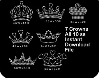 Free printable rhinestone templates crown - shanghaijaf