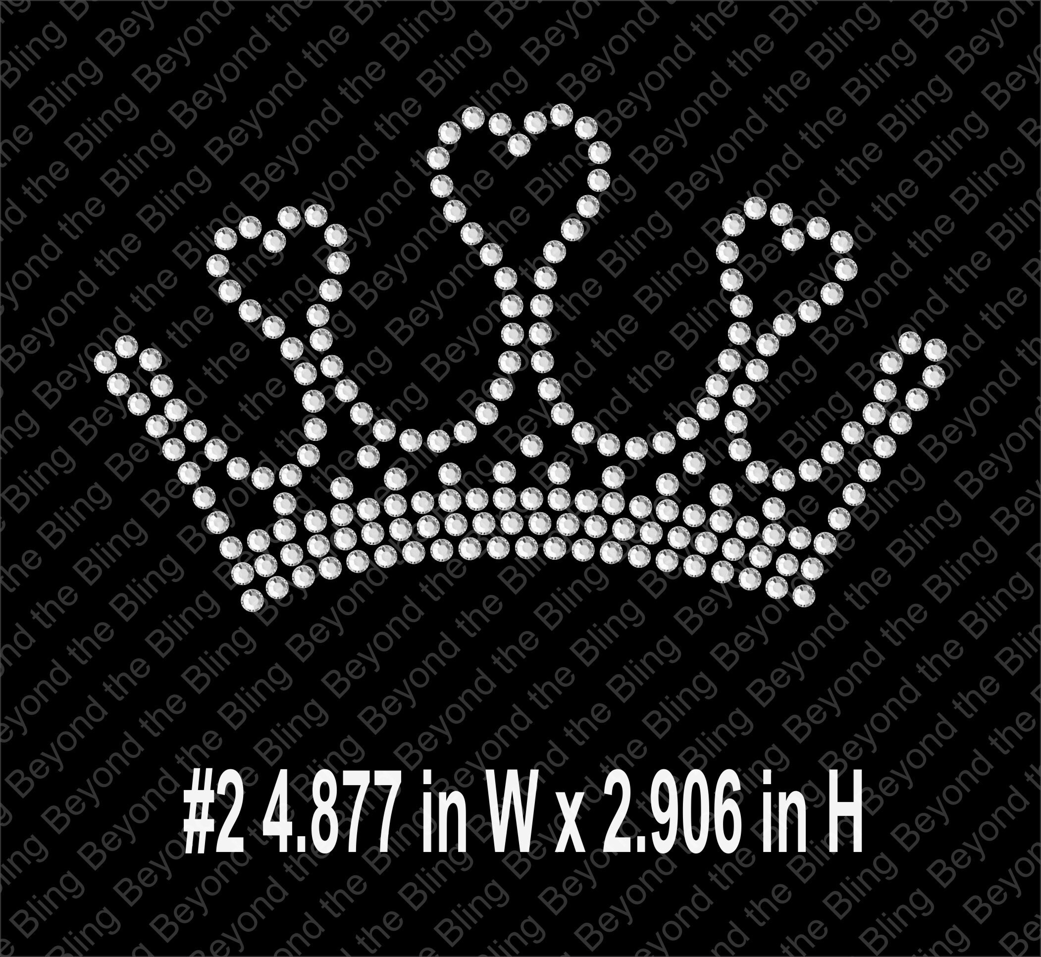 Rhinestone Crown SVG Bling Bundle Template: DIY Pattern (digital ...