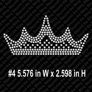 Rhinestone Crown Template Bling Crown Template Rhinestone Instant ...