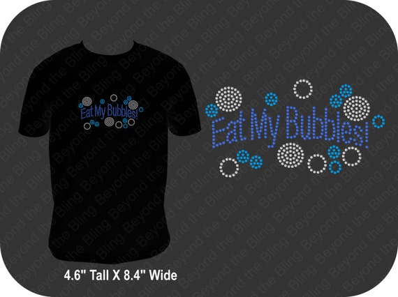 Eat My Bubbles Bling Swim Shirt Rhinestone Swim Team Shirt Eat | Etsy