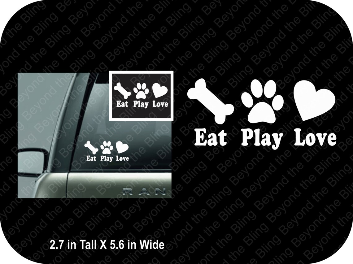 Dog Lover Car Window Decal Vinyl Car Window Decal Dog Lover Etsy