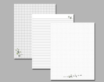 Basic Pages // Dot Grid // Lined // Grid