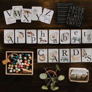Flashcards do alfabeto - letras minúsculas // cartões flash ABC