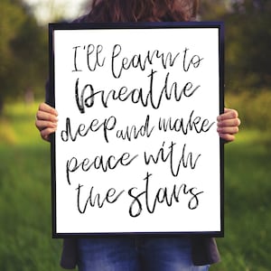 Enneagram 6 // Sleeping At Last Lyric // Afdrukbaar