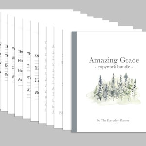 Amazing Grace Copywork Bundle // Printable