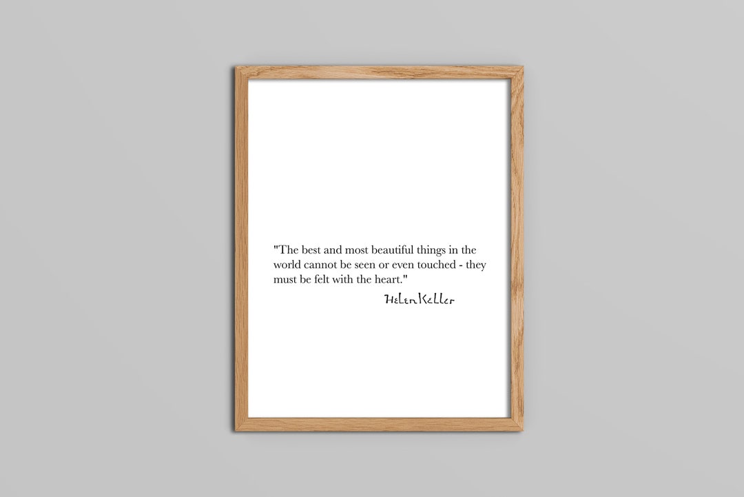 Helen Keller Quote Print I // Digital Download - Etsy