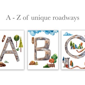Activiteit van het rijbaanalfabet // A-Z