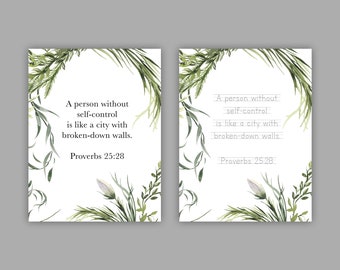 Proverbs 25:28 // Handwriting Worksheet