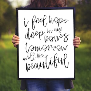 Enneagram 7 // Sleeping At Last Lyric // Printable