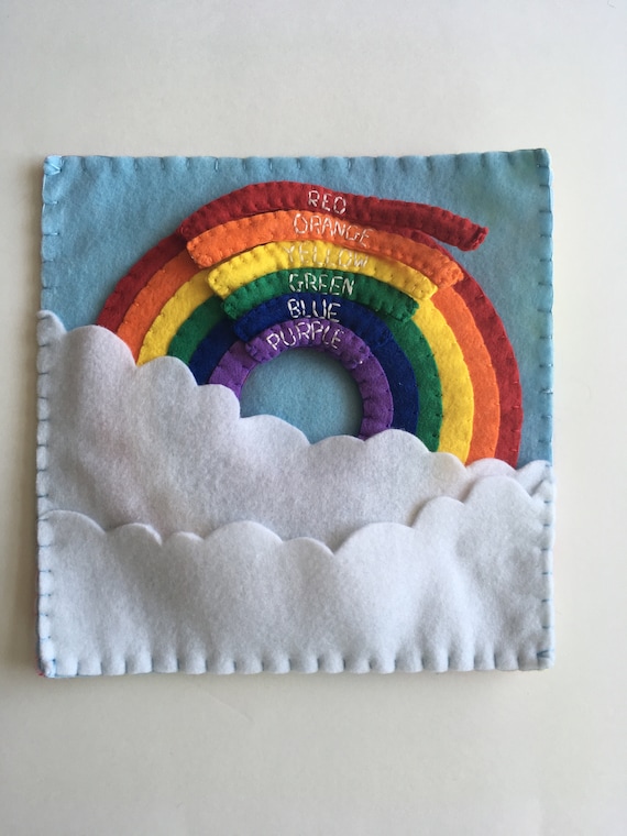 Learn to tell time toddler quiet book page felt busy book QB149