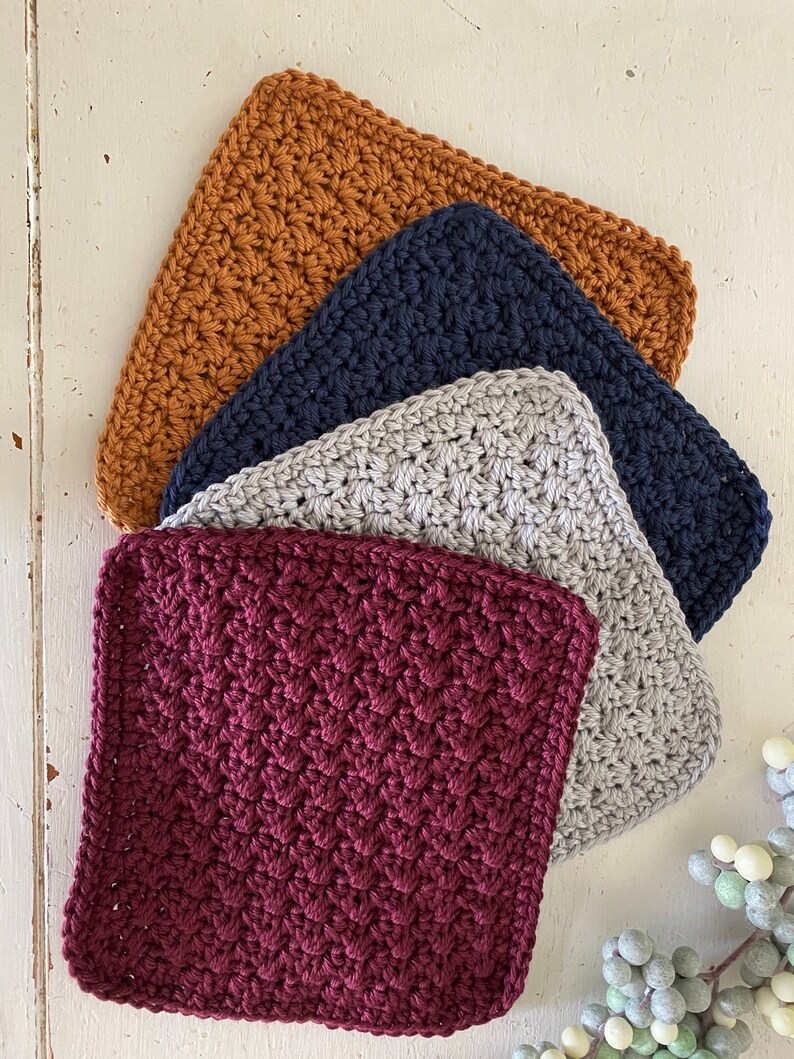 Crochet Dishcloth Handmade Dishcloth 100 Cotton Dishcloth Etsy