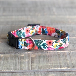 Floral Dog Collar, Summer Dog Collar, Rifle Paper Co Dog Collar, Girl Dog Collar, Dog Collar, Flower Dog Collar
