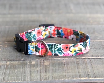 Floral Dog Collar, Summer Dog Collar, Rifle Paper Co Dog Collar, Girl Dog Collar, Dog Collar, Flower Dog Collar