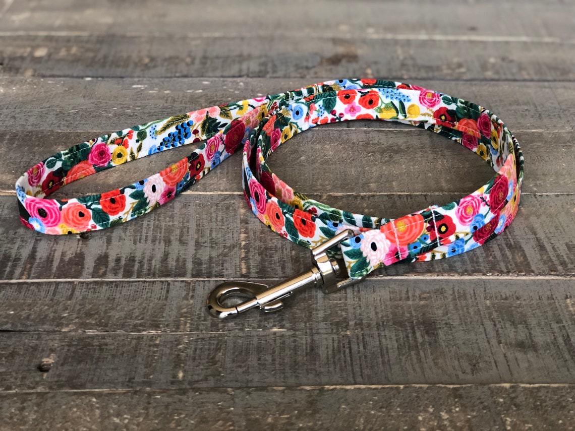 Floral Dog Leash Flower Dog Leash Girl Dog Leash Summer Dog Etsy