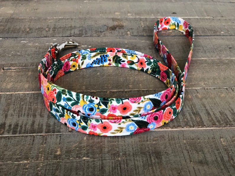 Floral Dog Leash Flower Dog Leash Girl Dog Leash Summer Dog Etsy