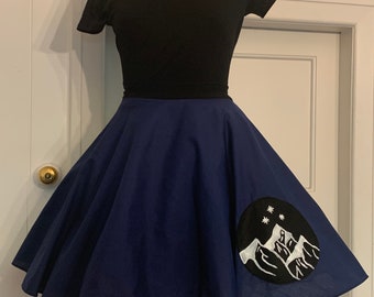 To The Stars Who Listen Full Circle Rockabilly Skirt