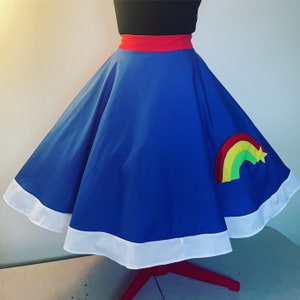 Rainbow Power Full Circle  Rockabilly Skirt