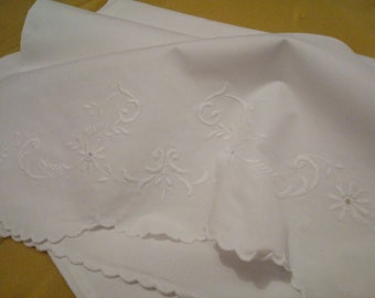Eyelet pillow sham | Etsy Vintage Eyelet Ruffled Pillow Case Set