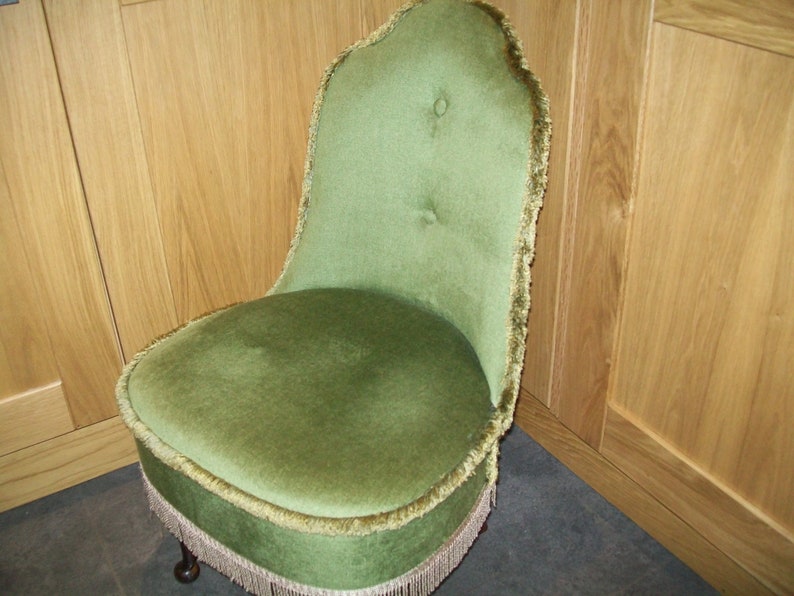 velvet nursing chair