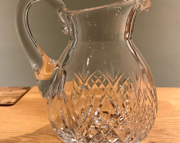 Vintage Lead Crystal Jug Pitcher. Cut Crystal Jug. Lead Crystal. Mug
