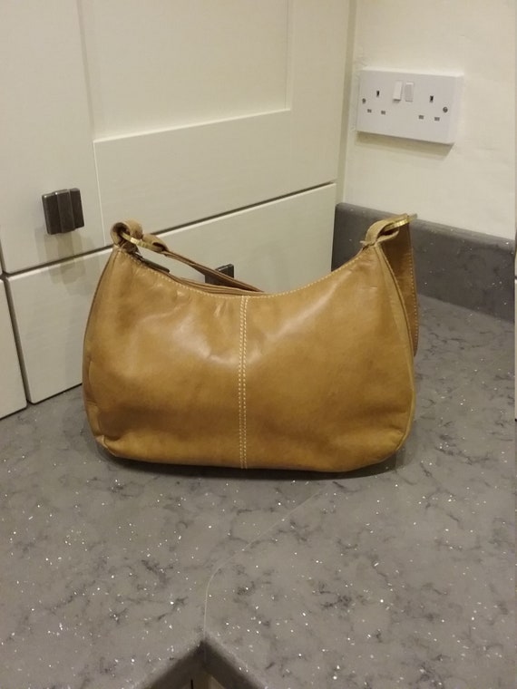 structured leather bag