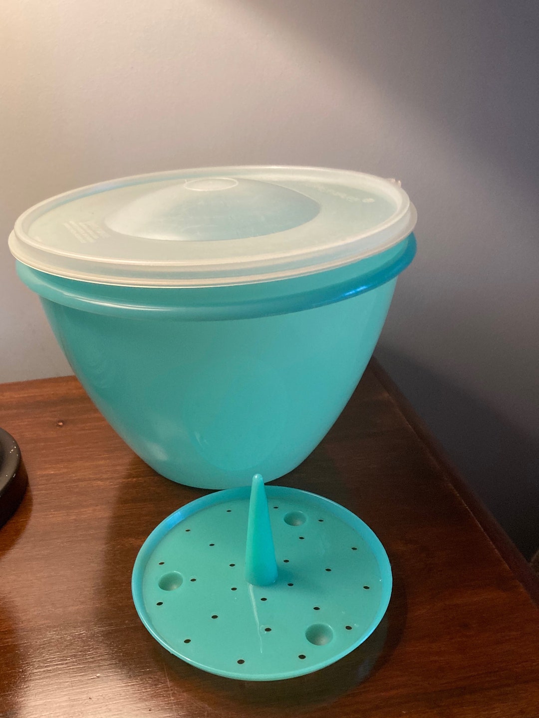 Vintage Tupperware Bowls Selection. Green/white Tupperware. Salad Bowl ...