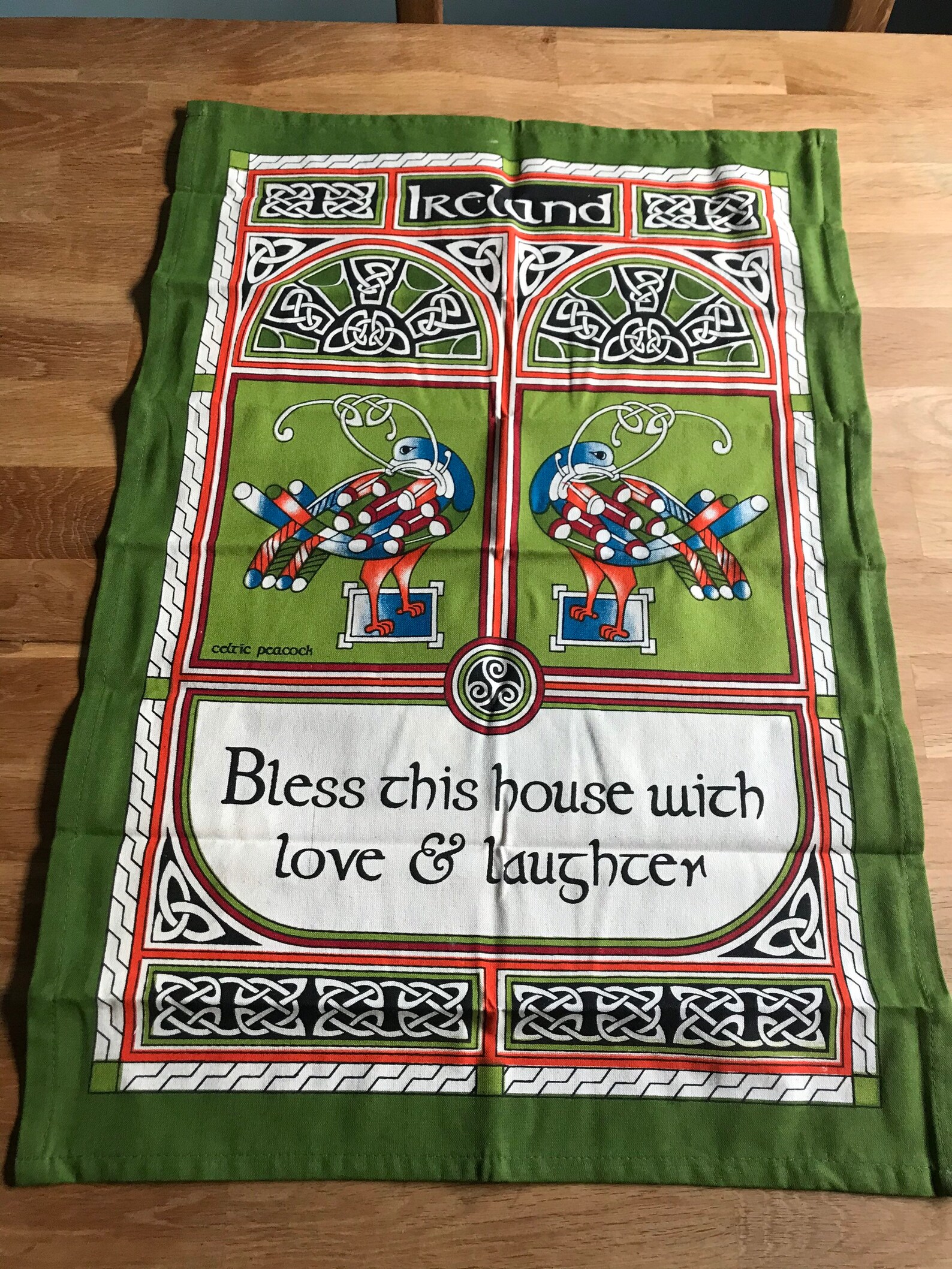 Irish linen Tea Towel. Linen tea towel. Irish blessing. Etsy