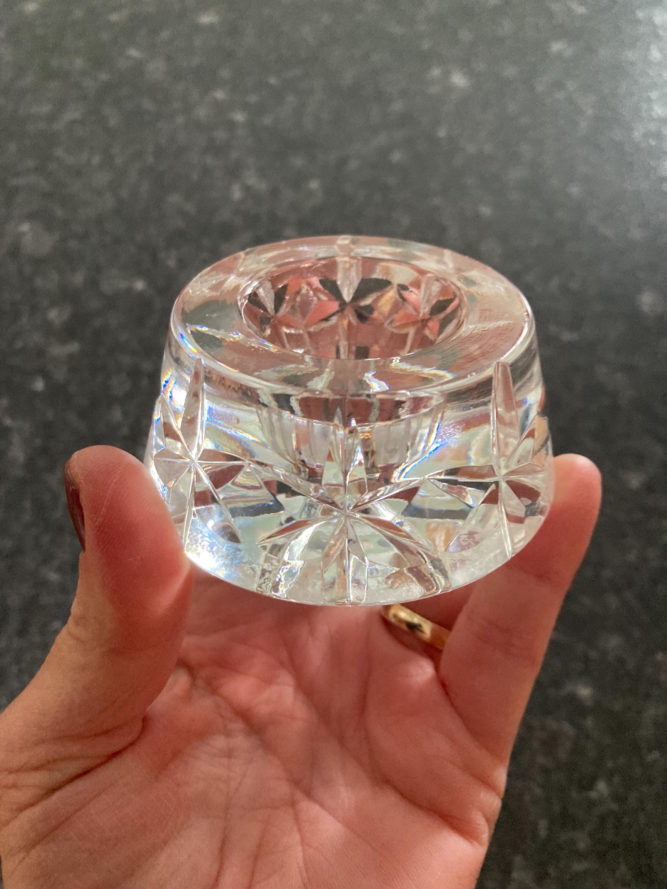 Cavan Crystal Candlestick Holder. Irish Crystal Candlestick. Hand