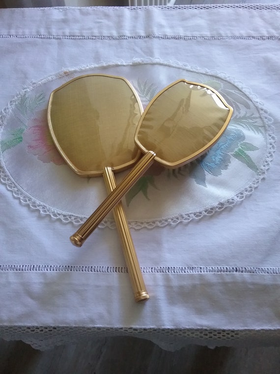 Vintage Ladies Dressing Table Set Gold Vanity Vintage Ladies Dressing Table Set Gold