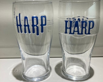 Harfe Pint Glasauswahl. Irische größer. Irische Harfe Trinkglas