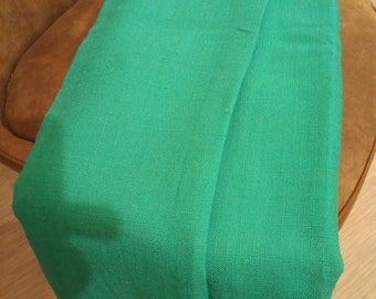 Vintage Linen Upholstery Fabric. Fabulous Green Colour. Linen. Craft linen.