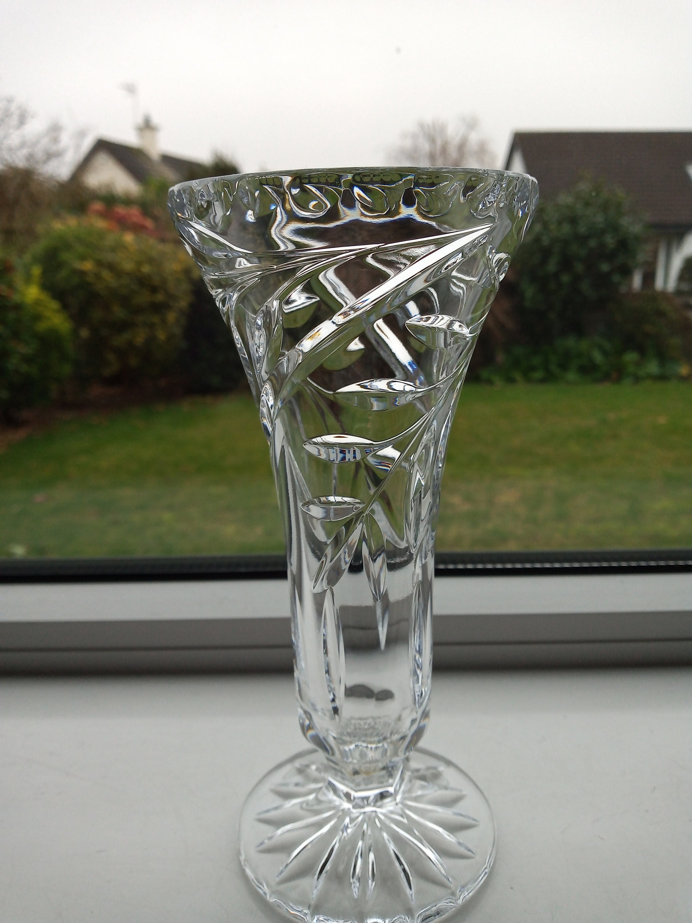 Home Décor Home & Living Sold Separately A selection of Vintage Cut Crystal Flared and Footed