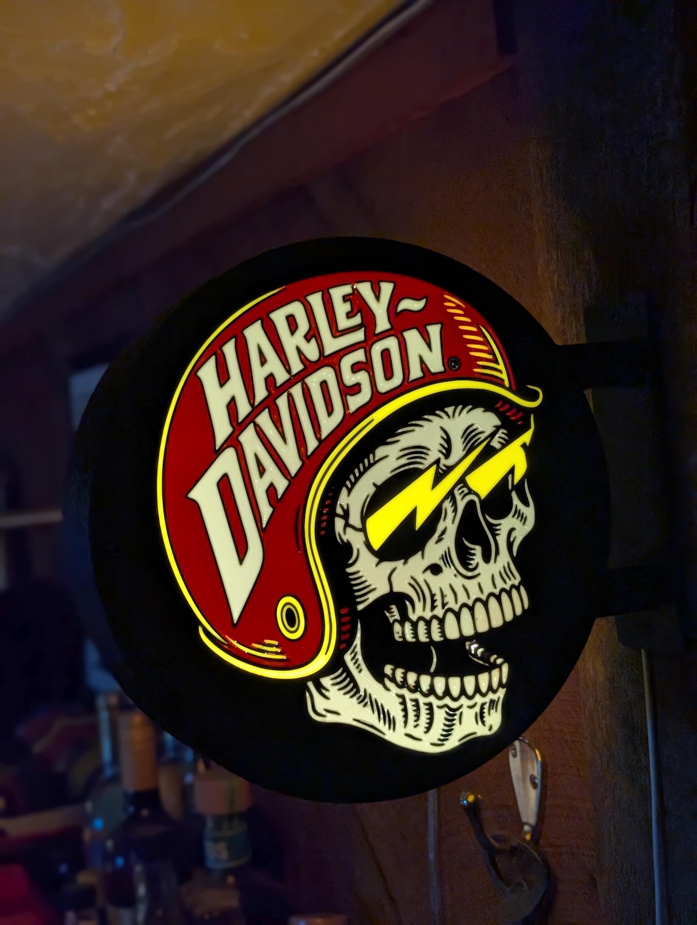 Harley davidson neon - Etsy 日本