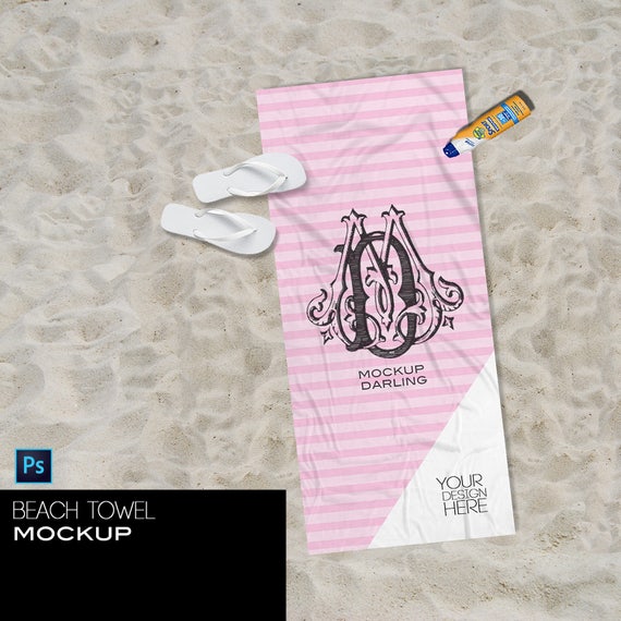 Download Beach Towel Mockup Beach Towel Mock Up Towel Display Towel Etsy