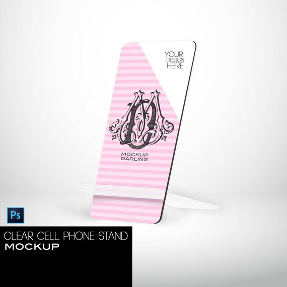 Download Clear Cell Phone Stand Mockup Cell Phone Stand Mock Up Cell Etsy PSD Mockup Templates