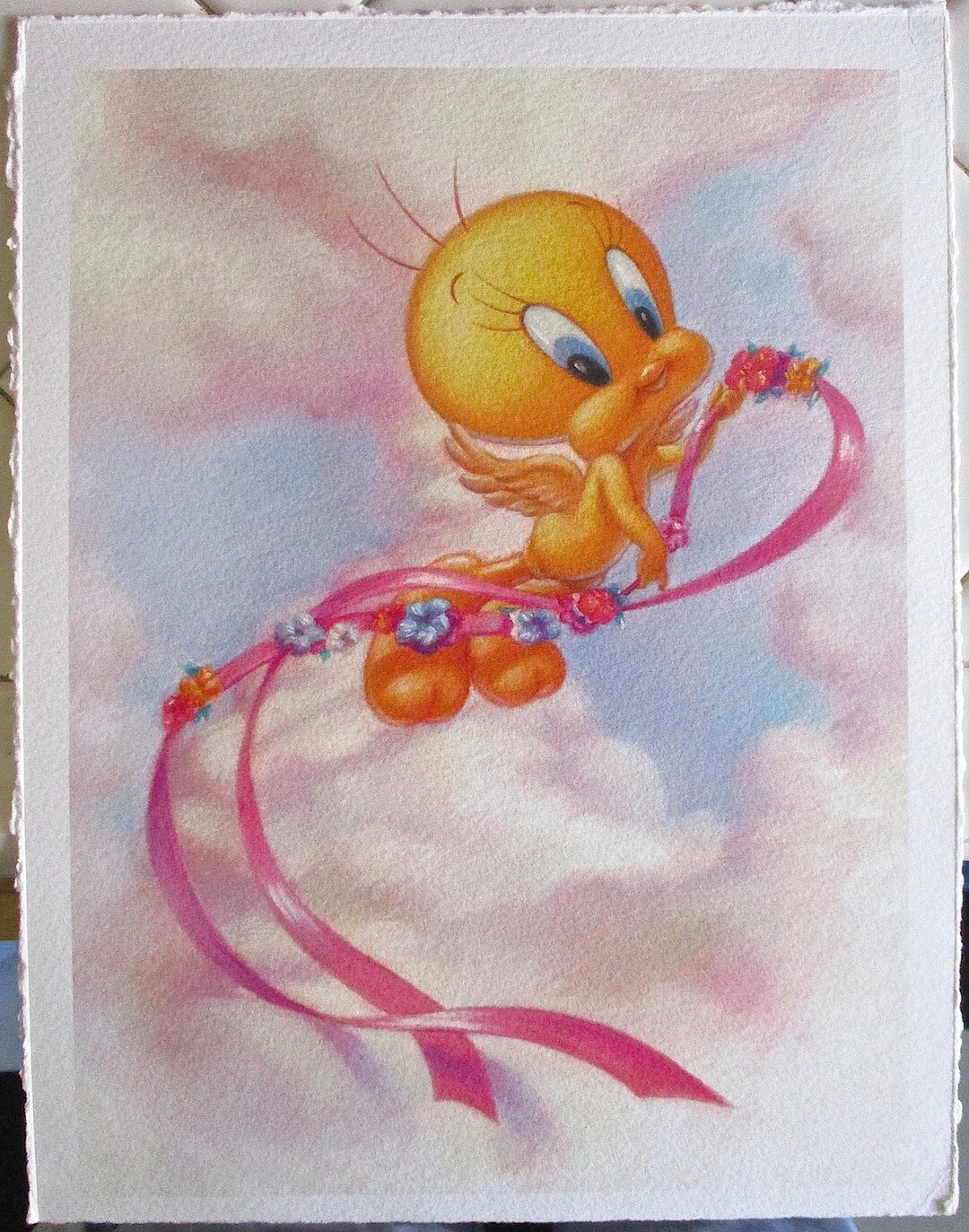 Unsigned Color Proof of Tweety Bird Guardian Angel - Etsy