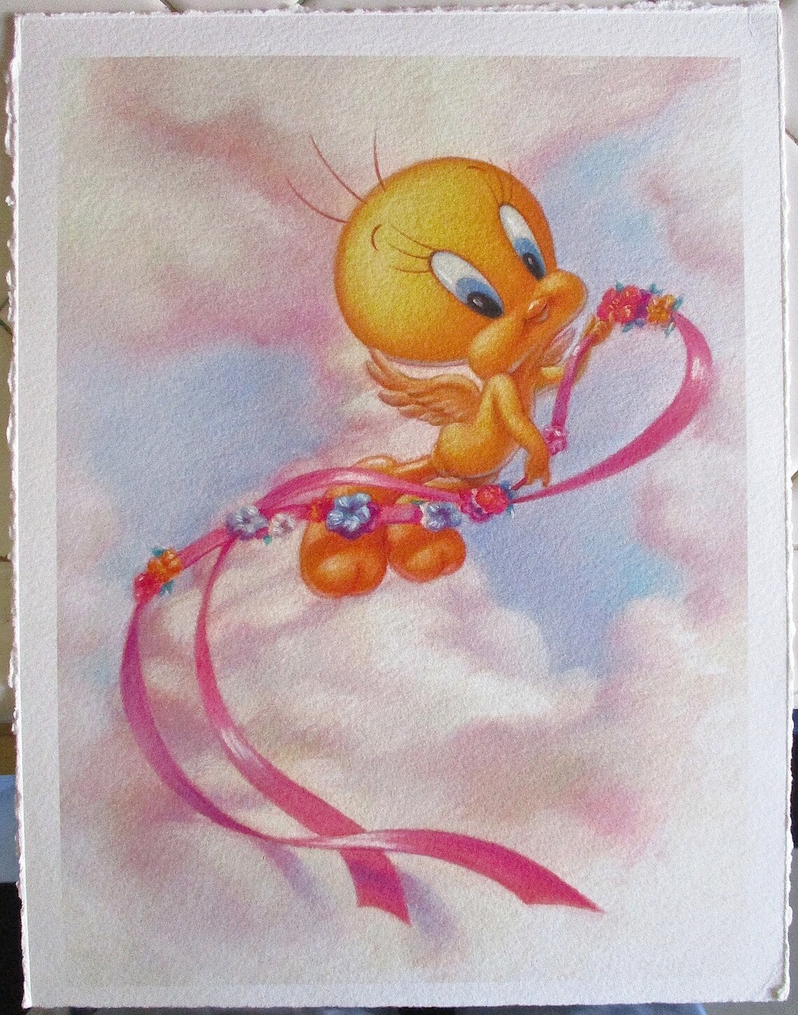 Unsigned Color Proof of Tweety Bird Guardian Angel - Etsy