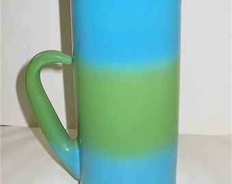 Glass Blendo Pitcher /Mid Century/ Two Toned