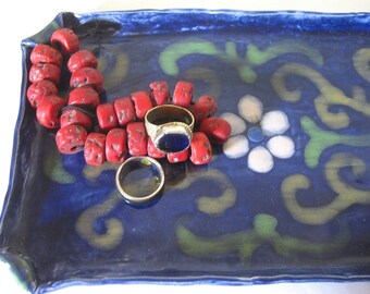 Hand Made Vintage Ceramic Catchall Tray