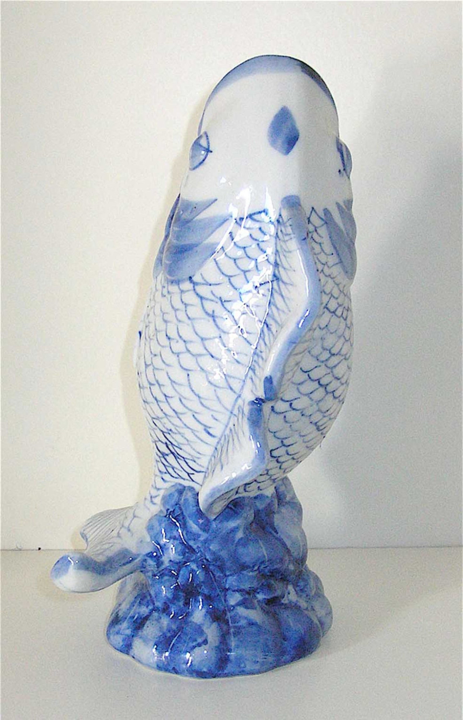 Porcelain Koi Fish Vases Hand Painted Etsy